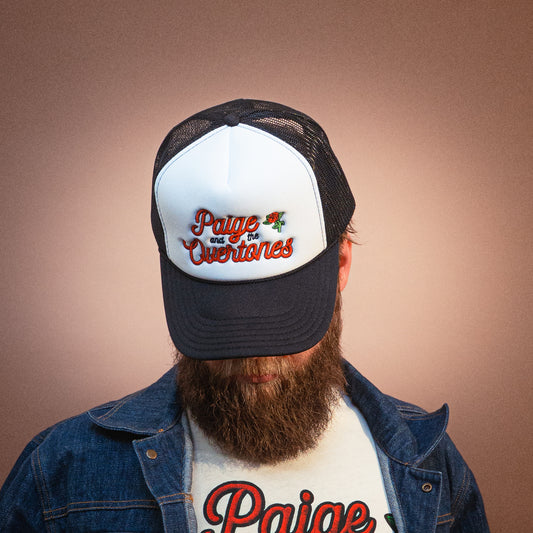 Rose Embroidery Trucker Hat