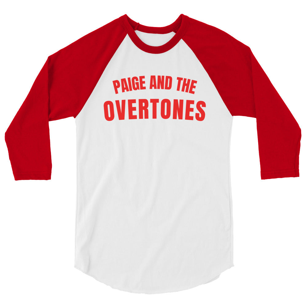Overtones Red 3/4 sleeve raglan shirt