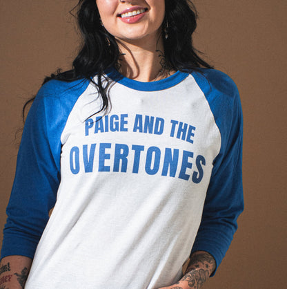 Overtones Blue 3/4 sleeve raglan shirt