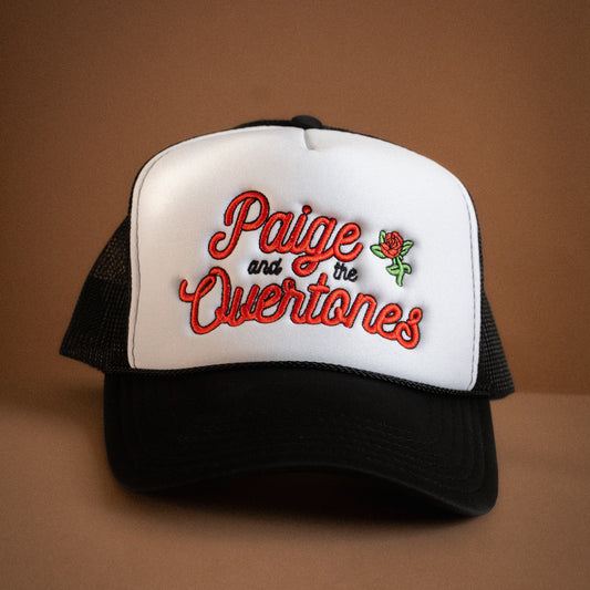 Rose Embroidery Trucker Hat